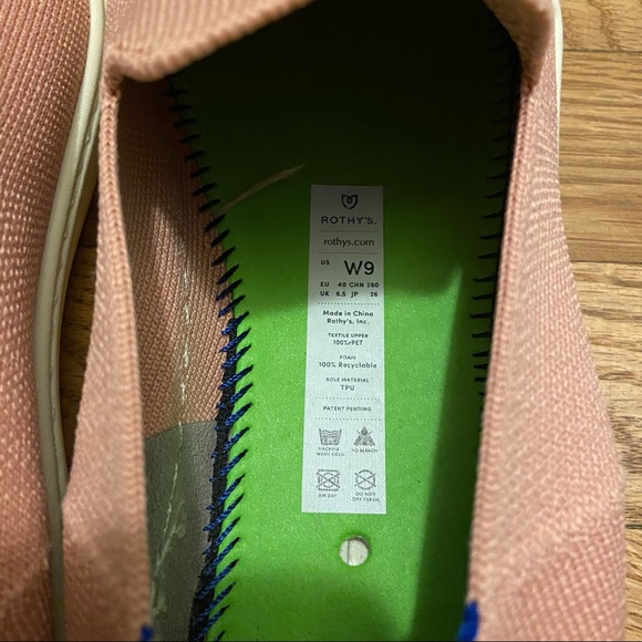 Rothy’s The Sneaker in Coral, sz 9 - Picture 4 of 9